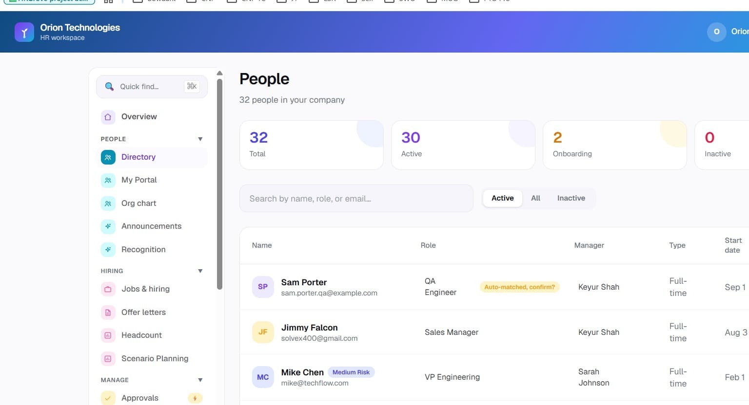 People Directory
