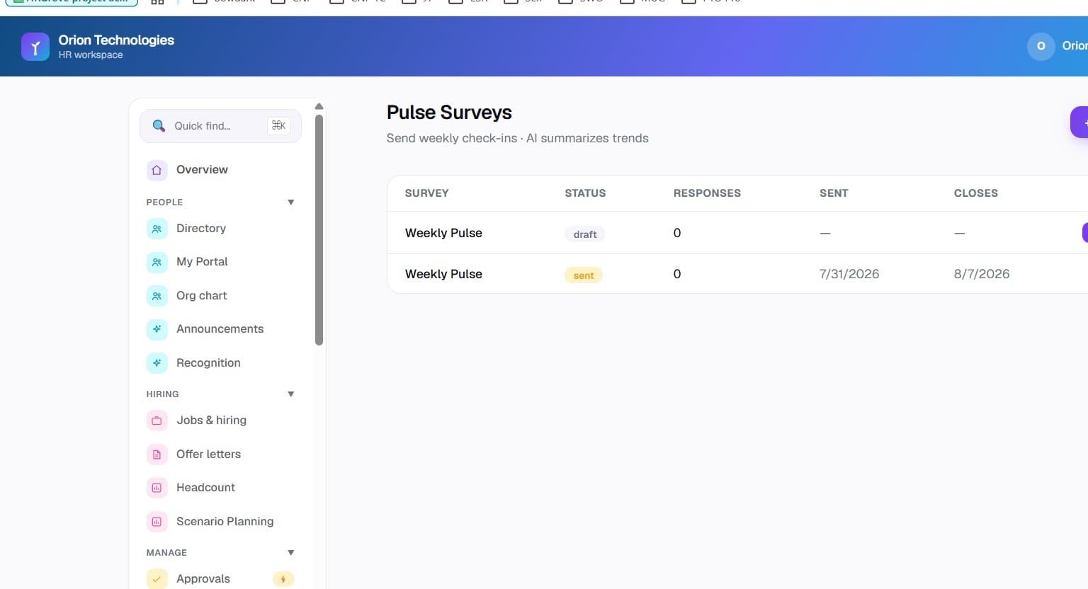 Pulse Surveys