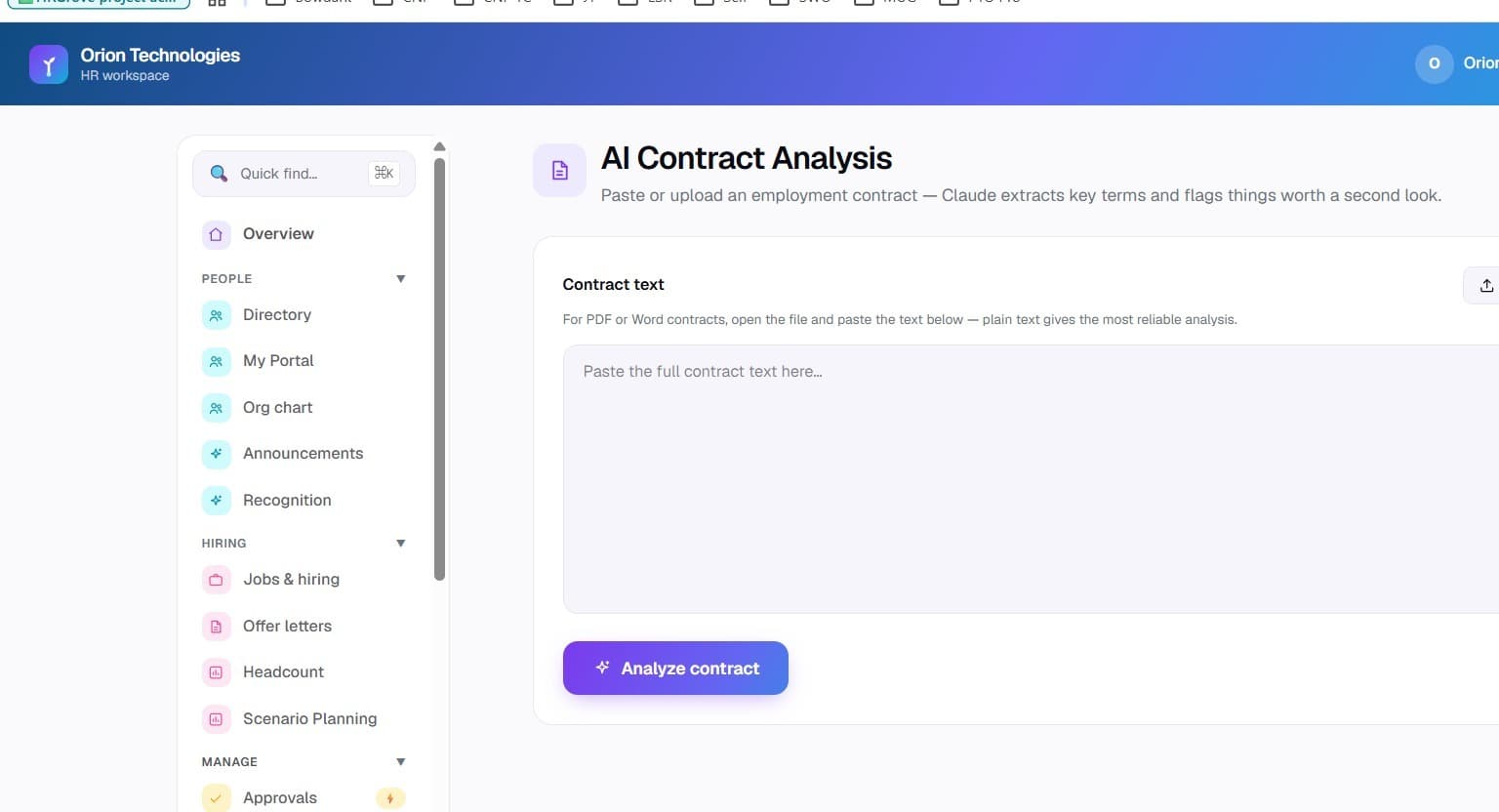 AI Contract Analysis