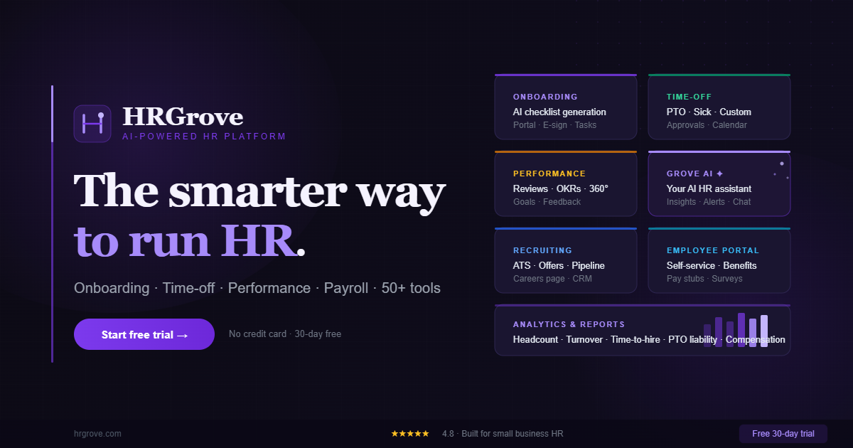HRGrove — 官网预览图